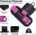 Ankle Resistance Bands with Cuffs, Ankle Bands for Working Out, Ankle Resistance Band for Legs and Glutes Workout Equipment, Butt Exercise Equipment for Women