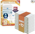 TAILI 12 Pack Vacuum Storage Bags, Jumbo Vacuum Seal Bags for Clothing (40x31 Inch), Space Saver for Bulky Comforter Blankets, Bedding, Pillows, Clothes, Saving More Closet Space