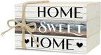 Mini Decorative Books For Home Decor, Small Wood Book Stack For Table Decor, Home Decor Book For Living Room Mantel, Farmhouse Stacked Books Decorative（L39）