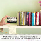 Decorative Books for Home Decor, Rustic Wood Book Stack for Table Decor, Our Life Our Story Our Home Decoration Books for Living Room Bookshelf, Farmhouse Stacked Books Decoration (L58)