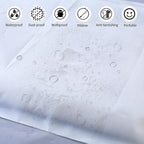 20 Pcs Travel Storage Bags, Clothes Packaging, Reusable Plastic Ziplock, Frosted Waterproof Resealable Clothing Zipper Pouch for Shoes Cosmetics Storage