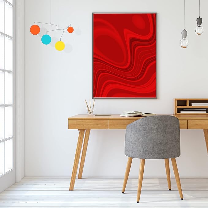The Atomic Mobile - Palm Springs Hanging Art Mobiles - Mid Century Modern Kinetic Art - Home Decor - Work from Home Decorations - 5 Sizes (12" h x 18" w)