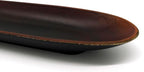 CVHOMEDECO. Primitives Oval Decorative Plate Wooden Candle Plate Rustic Treenware Home and Office Décor Art, 16 x 4-1/2 x 1-1/2 Inch
