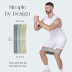 Bala Booty Bands Resistance Bands for Women & Men - Elastic Exercise Bands for Working Out - Wrist, Ankle, Legs & Booty Bands - Workout Resistance Bands for Yoga, Pilates, Strength Training