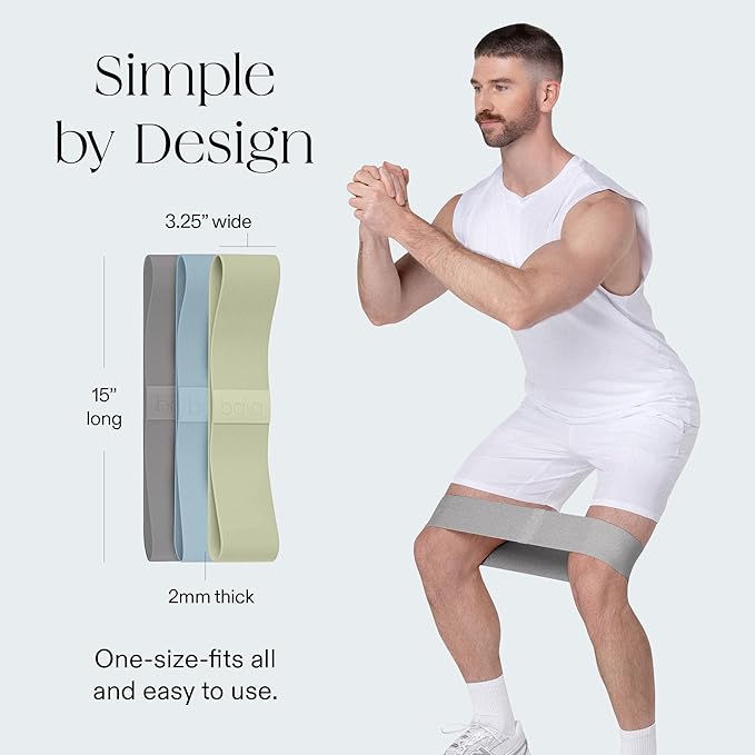Bala Booty Bands Resistance Bands for Women & Men - Elastic Exercise Bands for Working Out - Wrist, Ankle, Legs & Booty Bands - Workout Resistance Bands for Yoga, Pilates, Strength Training