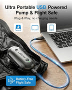 1-Pack Vacuum Seal Bags for Clothing Travel with Portable USB-Powered Pump, Triple Your Space, Reusable Space Saver Compression Bags for 27"- 32" Luggage Suitcase & Home Storage (Large)
