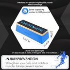 EVERYMATE Squat Block Athletic Balance Trainer for Stretching, Fitness, and Physical Therapy, Improve Balance, Stability, and Athletic Performance, Home Gym and Personal Training Equipment