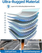 Vacuum Storage Bags for moving, Vacuum Seal Bags for Memory Foam, Latex, Clothing & Bedding, Space Saver Bags(1 Twin/Twin XL)