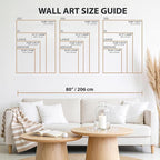 qmmp Modern Wooden Wall Sculptures - Set of 3 - Home Decor Accent - Large Wall Art for Living Room, Bedroom, Office - Easy Installation (Walnut, XXLarge - Mountain and Sun)