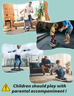 Sportneer Balance Board Kids Wooden Wobble Board for Kids, Safe and Sturdy Balance Trainer, Kids Balance Board for 3-5 6-12 (With Semi-circular Wobble Blocks)