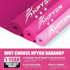 HPYGN 3 Levels Non-Latex Exercise Bands for Physical Therapy & Yoga, Professional Resistance Bands Set for Working Out, Strength Training, Pilates & Rehab, TPE Elastic Stretch Bands for Seniors, Women