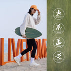 XCMAN Surf Balance Board Trainer with Roller Wooden Exercise Balancing Stability Trainer - Non Slip Surface for Adults Kids|Balance Board for Surfing,Snowboarding,Skateboarding,Hockey,Yoga Training