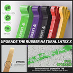 LEEKEY Resistance Bands, Exercise Bands with Handles,Pull Up Assist Bands - Band Set with Door Anchor - Bands for Working Out,Band for Men and Women Fitness Training,Home Workouts