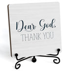 Modern Farmhouse Decor, Home Decor For Living Room, Boho Chic Aesthetic Shelf Decorations, Christian Dear God Sign, Farm House Entryway Tv Stand Fireplace Coffee Table Decoration (08)