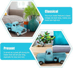 Cabilock Antique Car Model Toy Vintage Iron Pickup Truck Decoration for Home Office Desktop Accent Collectible Vehicle 6.49X2.95X2.75In