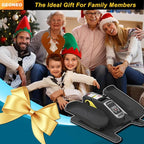 Under Desk Elliptical Machine, Electric Elliptical Exerciser for Senior, Quiet & Small Electric Seated Pedal Exerciser for Home with Display Monitor, Remote Control & 12 Adjustable Speeds