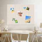 Felt Bulletin Board, 48"X 36" Felt Board for Wall, 12 Pack Felt Wall Tiles, with 70 Adhesive Tabs, Large Felt Bulletin Board Tiles, Cork Board for Room Office Decor, Classroom Pin Board (Oatmeal)