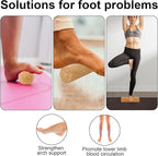 Cork Balance Board Foot Strengthener, Natural Cork Balance Board Ankle Stability Trainer for Foot Function Training Enhance Joint Stability Improve Body Posture