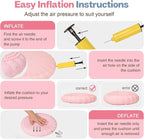 Wobble Cushion, Extra Thick Wiggle Seat for Sensory Kids, Non-slip Balance Disc with Inflation Pump for Adults Core Strength, Posture Improvement & Physical Therapy (13.5in/34cm)