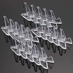 Hipiwe 20 Packs Mini Acrylic Easel Stands Clear Coin Display Easel Holder for Displaying Air-Tite Coins Pocket Watches Capsules Challenge Medals Casino Chips