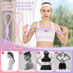 Figure 8 Resistance Band: Resistance Bands with Handles for Working Out - 8 Shaped Resistance Bands for Women - Exercise Bands for Arms - Fullbody Yoga Pulling Rope