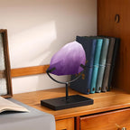 Marsui Large Rock Display Stand Slab Stands Crystal Holders Metal One Arm Two Prong Display Easel Holder for Plate Slab Slice Fossil Flat Minerals Crystals(5.91 x 3.74 x 5.31 Inches,Black)