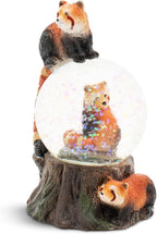 Elanze Designs Red Panda Miniature 45MM Sturdy Polyresin Magical Whimsical Tabletop Dresser Nightstand Glitter Water Snow Globe Figurine Decoration