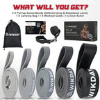 Resistance Bands, Pull Up Bands, Workout Bands for Exercise, Thick Heavy Resistance Band Set with Door Anchor, Elastic Bands for Body Stretching, Training at Home/Gym for Men & Women