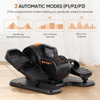 Dripex Under Desk Elliptical Machine, 3-in-1 Electric Leg Exerciser As Seen On TV, 16 Adjustable Speed & Resistance, Seated Pedal Exerciser for Seniors with Remote, Fully Assembled