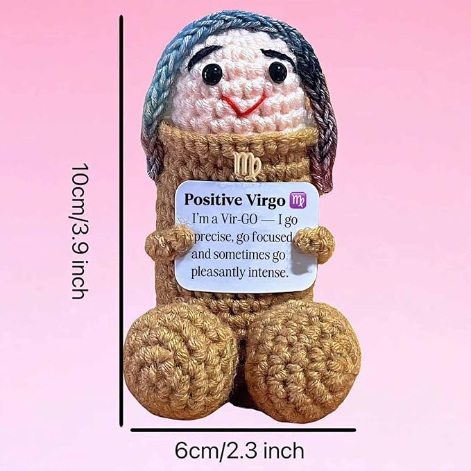Virgo Gifts Women Men Birthday,Virgo Gift Zodiac Astrology Plush Toy for Halloween,Retirement Bosses Day Inspirational Stuff Things