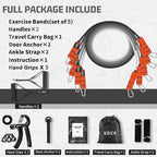 VEICK Resistance Bands, Exercise Bands, Workout Bands, Resistance Bands for Working Out with Handles for Men and Women, Exercising Bands for Fitness Weights Work Out at Home