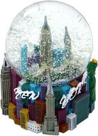 Musical NYC Snow Globe Empire Skyline 5.5 Inches Tall