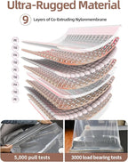 Vacuum Storage Bags for moving, Vacuum Seal Bags for Memory Foam, Latex, Clothing & Bedding, Space Saver Bags(10 Large)