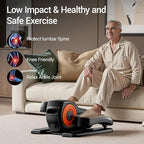 Under Desk Elliptical Machine, Elliptical Exercise Machines as Seen on TV with Remote, Electric Seated Eclipse Foot Pedal Peddler Sitting for Senior,12 Speeds Modes, Fully Assembled for Home Office