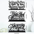 Jetec I Still Remember The Days I Prayed Sign Inspirational Table Blessed Signs Motivational Decor Farmhouse Table Home Centerpieces Faith Wooden Shelf for Living Room Office(Inspirational Style)