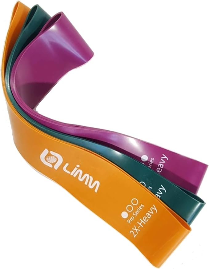 Fittest Pro by Limm Resistance Bands for Legs and Butt, Fabric Exercise Loop Bands Yoga, Pilates, Rehab, Fitness and Home Workout, Strength Bands for Booty