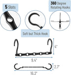 Mr. Pen- Space Saving Hangers, Black, 8 Pack, Clothes Organizers, Shirt Hangers, Magic Closet Space Savers