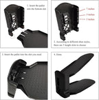 Shoe Slots Organizer, Shoe Stackers Space Saver, Adjustable Double Layer Stack Shoe, Take Up Less Space & Organize More Shoes, Holder for Closet Organization (Black, 10 Pack)