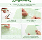 Mindsoft 16 Pcs Hexagon Cork Board for Walls with 50 Wooden Push Pins 12x10 in Felt DIY Tiles Notice with Nano Tape Hanging Bulletin Board for Home Photo Office Memo Note (Green)