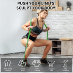 TOPOKO Resistance Bands Set of 5 – Pull Up Assistance Bands for Men & Women, Heavy Duty Workout Bands for Exercise, Strength Training, Stretching, Physical Therapy, Home & Gym