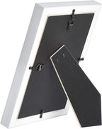Amazon Basics Rectangular Photo Picture Frame, 5" x 7", Pack of 2, 8.31 x 6.30 inches, Nickel