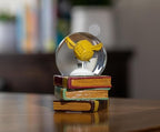Harry Potter Golden Snitch Mini Snow Globe with Swirling White Flakes | Collectible Keepsake Display | 3 Inches Tall