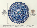 Turkish Decorative Plate Handmade Ceramic Ornament for Home&Office Wall Decor