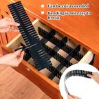 Vesici 80 Pcs Drawer Dividers Adjustable Plastic Organizer DIY Separators Storage Dividers for Socks, Underwear, Makeup, Tidy Kitchen, Bedroom, Dresser(Black)