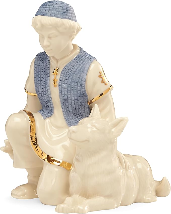 Lenox 853743 First Blessing Nativity Shepherd & Dog Figurine