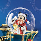Disney Mickey Mouse Miniature Snowglobe Santa Mouse is Comin' to Town