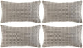 Fancy Homi 4 Packs Decorative Throw Pillow Covers for Living Room Couch Bed, Modern Farmhouse Boho Home Décor Accent Cushion Case, 20" x 12", Gray