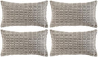 Fancy Homi 4 Packs Decorative Throw Pillow Covers for Living Room Couch Bed, Modern Farmhouse Boho Home Décor Accent Cushion Case, 20" x 12", Gray
