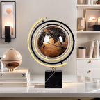 Modern Marble Sculpture, Abstract Art Inspired Tabletop Statue Decor - Minimalist Sculpture Home Decor for Living Room Shelf Desk Office - Unique Housewarming Gift, Black Solid Marble Base