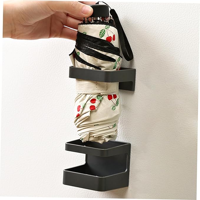 Cabilock Indoor Wall Mount Umbrella Holder Pp Material Self-adhesive Easy Install Water Collection Platform
